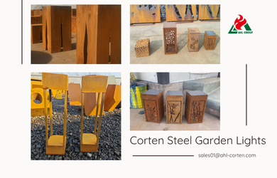 Corten Steel Outdoor Lights